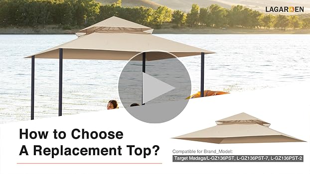 Amazon.com: Yescom 10.6'x10.6' Gazebo Top Replacement Fit